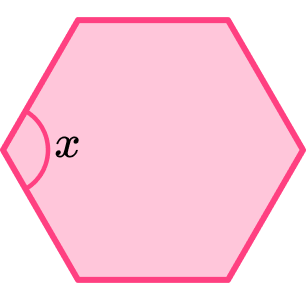 Angles in a hexagon GCSE question 1