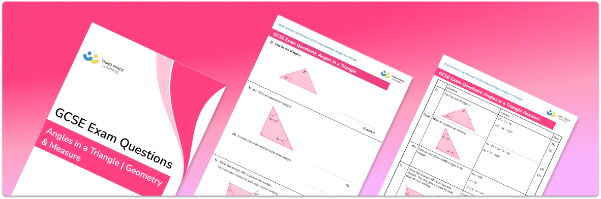 Angles In A Triangle Exam Questions