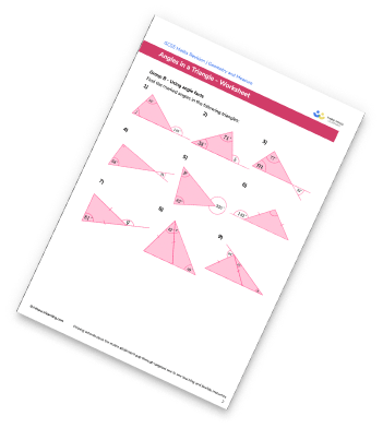 Angles In A Triangle Worksheet