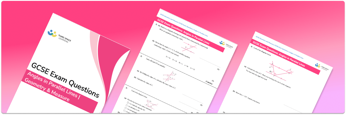 Angles In Parallel Lines Exam Questions