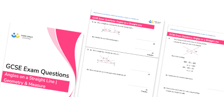 Angles On A Straight Line Exam Questions