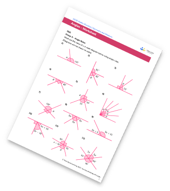 Angles Worksheet