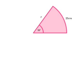 Arc of a Circle GCSE question 2