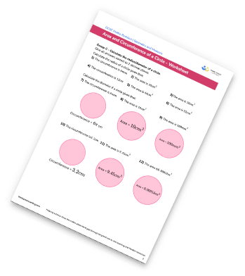 Area And Circumference Of A Circle Worksheet