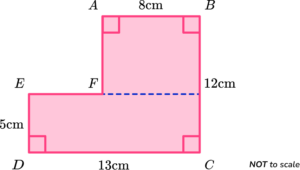 Area of a hexagon example 1 step 1