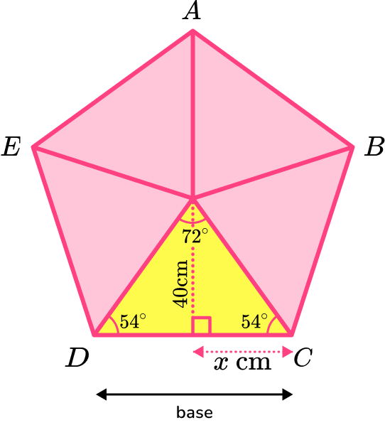 Area of a pentagon question 5 answer