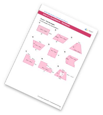 Area Of Quadrilaterals Worksheet