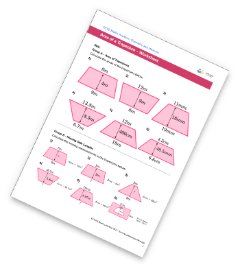 Area Of A Trapezium Worksheet