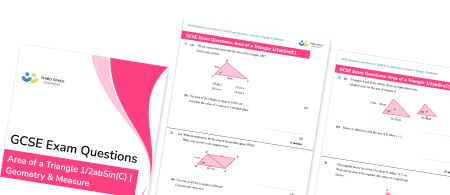 Area Of A Triangle (1/2abSinC) Exam Questions