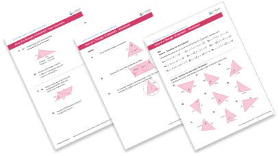  Area of a triangle trig ½abSinC worksheet