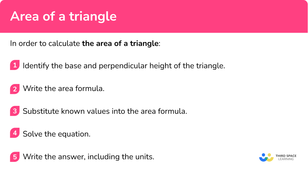 How to calculate the area of a triangle