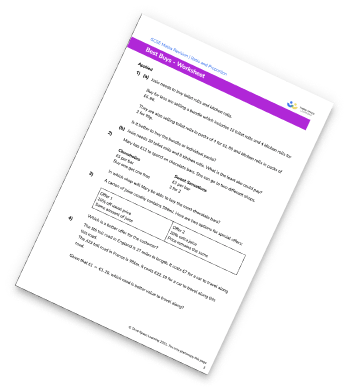 Best Buy Maths Worksheet