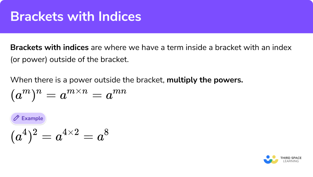 What are brackets with indices?