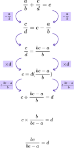 Changing the subject of a formula practice question 3