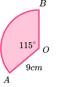 Circles, Sectors and Arcs gcse question 2