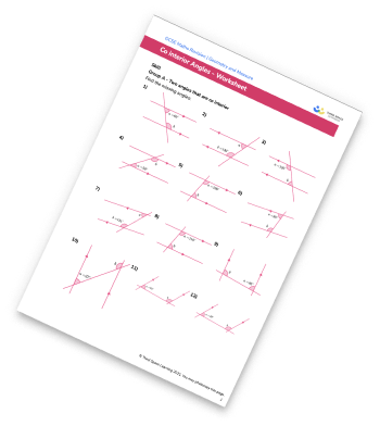 Co interior angles worksheet