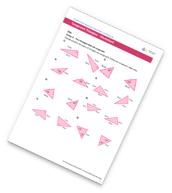 Congruent Triangles Worksheet