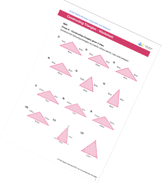 Constructing triangles worksheet