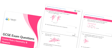 Cosine Rule Exam Questions