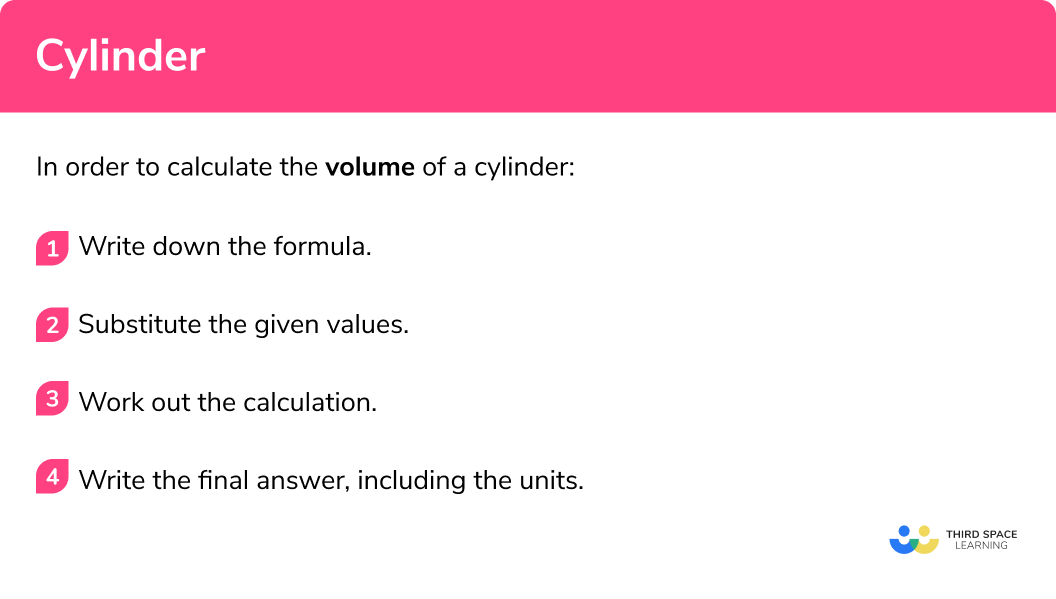 How to calculate the volume of a cylinder