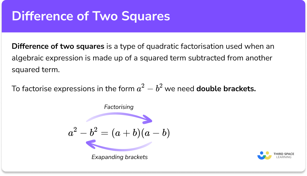 Difference of two squares