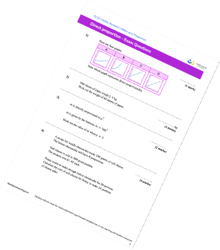 Direct Proportion Worksheet