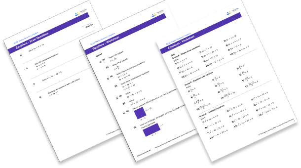 Equations worksheet