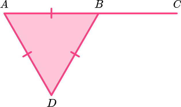 Equilateral Triangles GCSE question 3