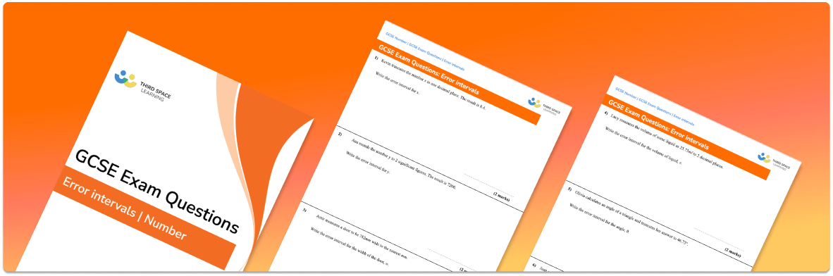 Error Intervals Exam Questions