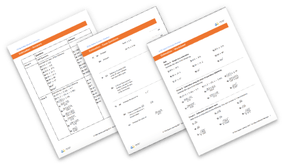 Estimation worksheet