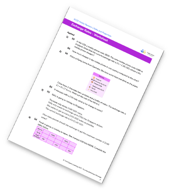 Exchange Rates Worksheet