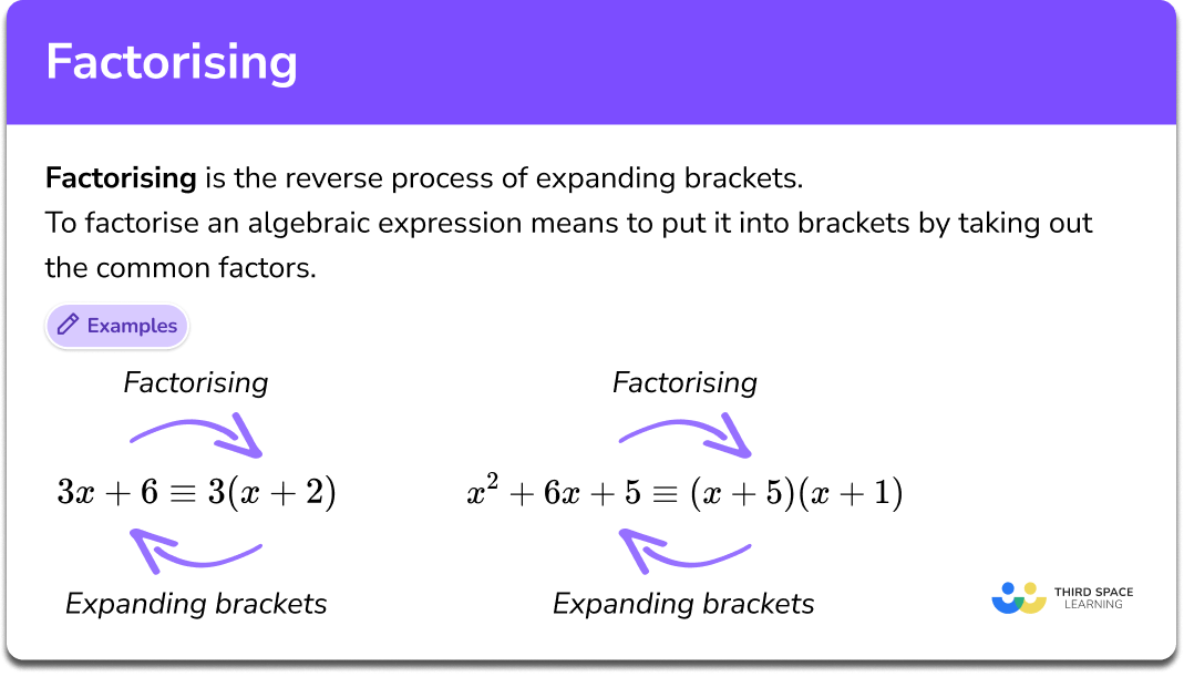 Factorising