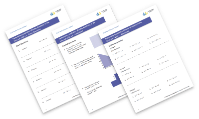 Factorising quadratics worksheets