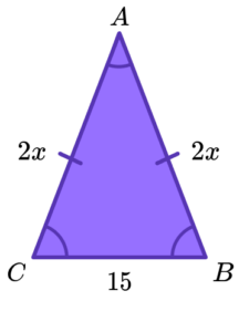 Forming and solving equations gcse question 2