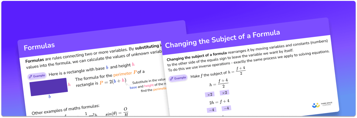 GCSE Revision Cards: Formulas