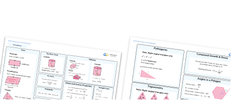 GCSE Foundation Maths Formula Sheet