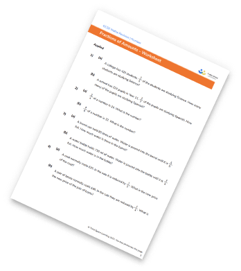 Fractions Of Amounts Worksheet