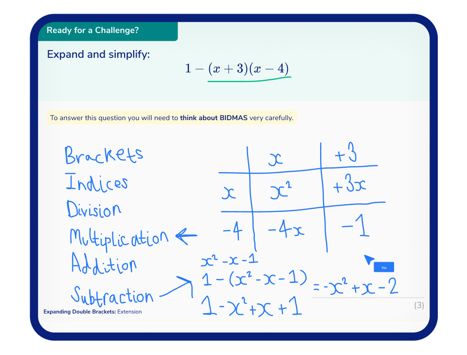 GCSE Example Lesson 2