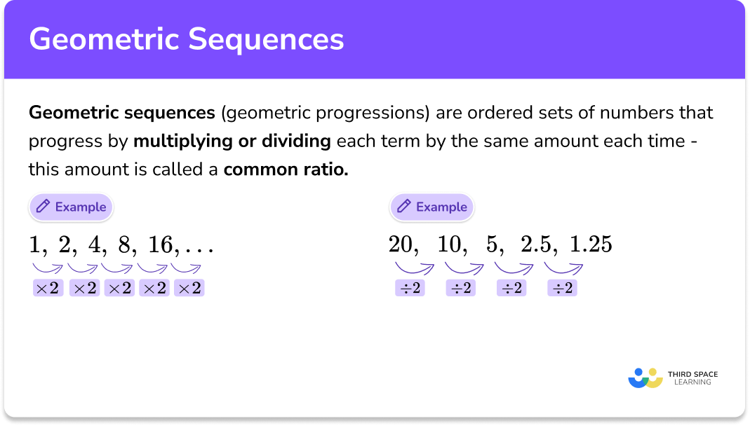 Geometric sequences