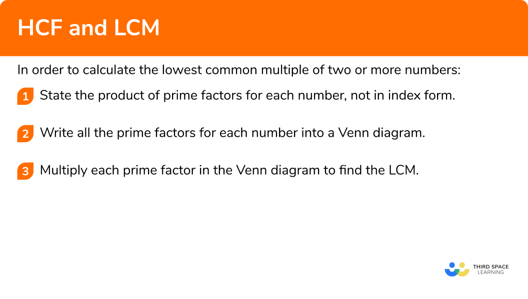 Explain how to calculate the lowest common multiple