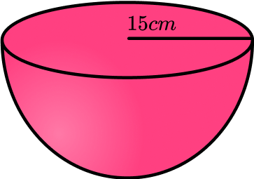 Hemisphere shape example 2