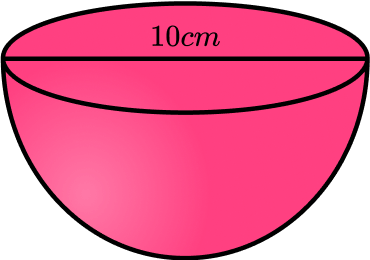 Hemisphere shape example 6