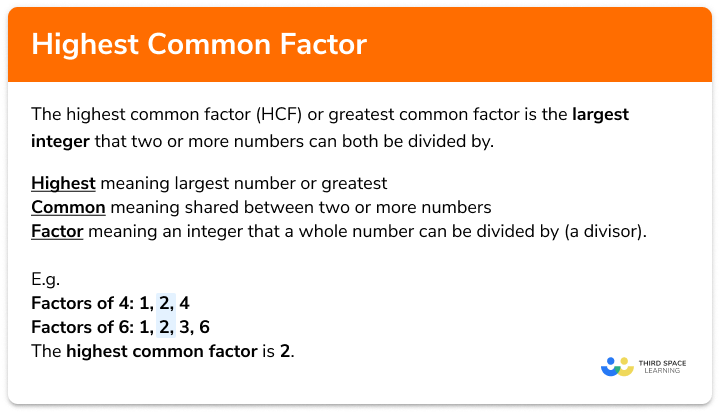 Highest common factor