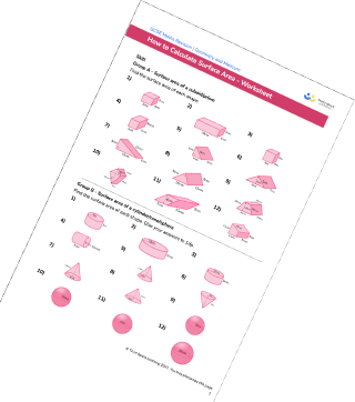 Surface Area Worksheet