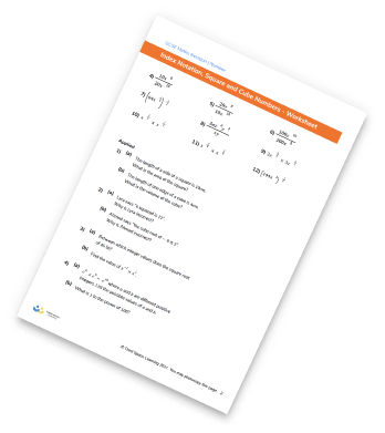 Squares Cubes And Roots Worksheet