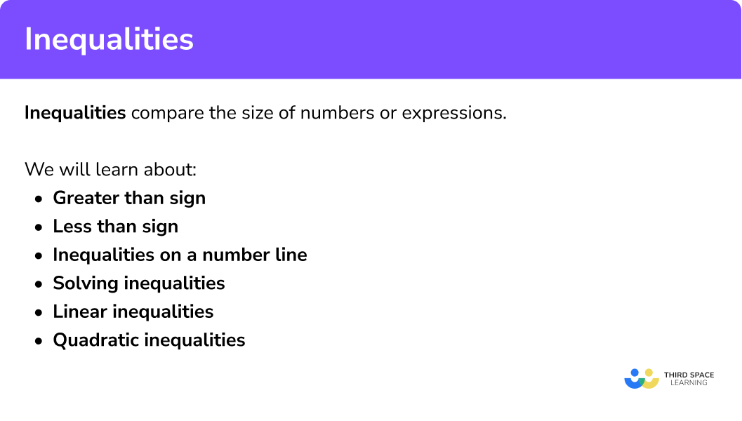 Explain how to use inequalities