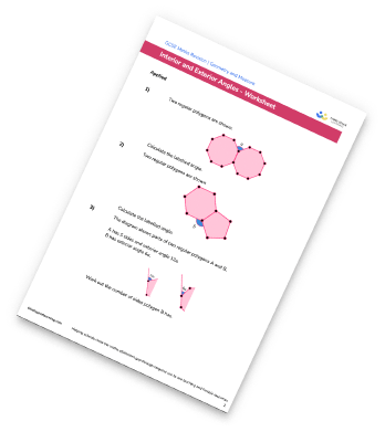 Interior And Exterior Angles Worksheet