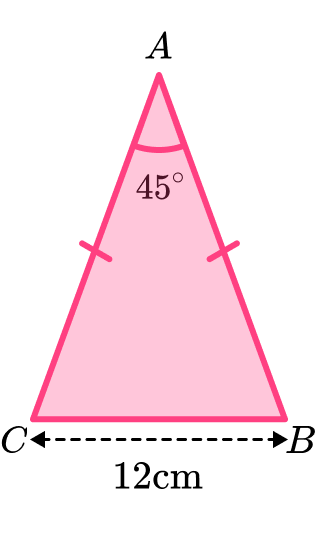 Isosceles Triangle GCSE question 2