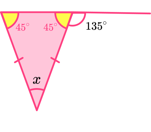 Isosceles Triangle practice question 6 answer