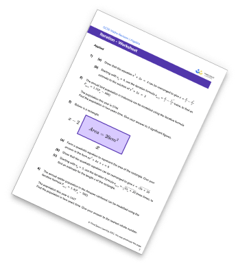 Iteration Worksheet